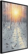 Αφίσα - Frosty Sunset - 40x60 - Μαύρο - Χωρίς πασπαρτού