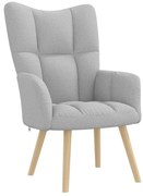 vidaXL Καρέκλα χαλάρωσης Cloud Grey Fabric