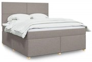 ΚΡΕΒΑΤΙ BOXSPRING ΜΕ ΣΤΡΩΜΑ TAUPE 180X200 ΕΚ. ΥΦΑΣΜΑΤΙΝΟ 3293656