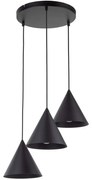 Φωτιστικό Οροφής Cono 10067 42x42x140cm 3xE27 15W Black TK Lighting