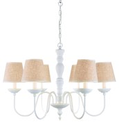 Φωτιστικό Οροφής  C111-6 ORION PENDANT LAMP WHITE &amp; WHITE SHADE 1Z1 - 21W - 50W - 77-3671