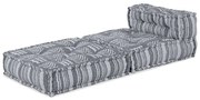 vidaXL Αρθρωτός Καναπές Εκτύπωση Γκρι 70 x 70 x 56 εκ ύφασμα
