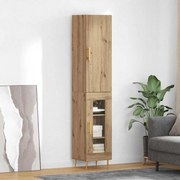 vidaXL Highboard 2 pcs Artisan Oak Επεξεργασμένο ξύλο