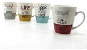 Κούπα 'Coffee' 31.5cl Κεραμικό Σε 4 Σχέδια