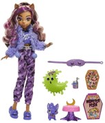 Κούκλα Monster High HKY67 Creepover Party Clawdeen Wolf Purple Mattel