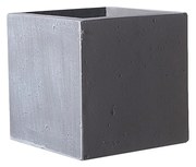 Supergreens Γλάστρα Πήλινη Τετράγωνη Rocky Γκρι M 30x30x30 εκ. - B-6050-8 - B-6050-8