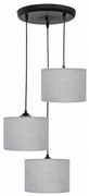 Φωτιστικό Οροφής Τρίφωτο Heronia 14-0151 Grey