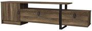 Έπιπλο Τηλεόρασης Aramis 180x31,5x46,2cm Walnut-Black