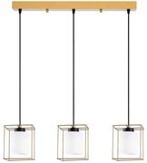 Φωτιστικό Οροφής - Ράγα Swank 521SHN3467 65x113cm 3xE27 40W Gold Opviq