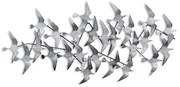 Διακοσμητικό Τοίχου Martilar 930DYU1186 59x124cm Silver Wallity Μέταλλο