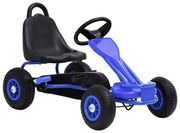 vidaXL Go Kart με Πετάλια και Λάστιχα Πεπιεσμένου Αέρα Μπλε