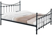 Κρεβάτι Beowulf (Για Στρώμα 140x190cm) 285-000017 190x140x102cm Black Διπλό