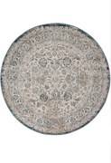 Χαλί Gossip 8504A White-Blue Βιοκαρπέτ 160X160 Round