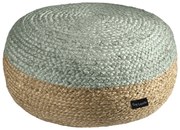 Πουφ (Φ65x30) Guy Laroche Ottoman Double Aqua
