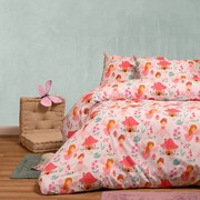 Σετ Σεντόνια Βαμβακερά Μονά 170x270εκ. Magic Pink Kids Line Melinen 20004367