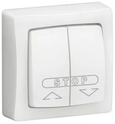 Μπουτόν Ρολών Διπλό Λευκό Oteo 086010L Legrand-086010L-Λευκό 086010L