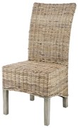 Artekko Rattan Καρέκλα Ξύλο Ρατάν σε Φυσική Απόχρωση (48x62x103)cm