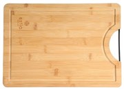 ESTIA ΕΠΙΦΑΝΕΙΑ ΚΟΠΗΣ BAMBOO ESSENTIALS 35x25cm ΜΕ ΜΕΤΑΛΛΙΚΗ ΛΑΒΗ