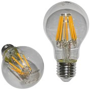 Adeleq Led Λάμπα Cog Αχλάδι Διάφανο Ε27 8W 230V Θερμό 13-2721800