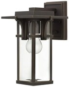 Φανάρι Απλίκα Φωτιστικό Τοίχου 1xE27 Μπρονζέ IP44 30cm Manhattan HK-MANHATTAN2-S Elstead Lighting-HK-MANHATTAN2-S-Μπρονζέ HK-MANHATTAN2-S