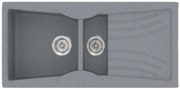Sanitec Classic 329 Metallic Silver Ένθετος Νεροχύτης