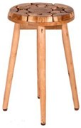 Artekko Laphult Σκαμπώ Ξύλινο (40x40x50)cm Artekko 995-4026
