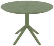 SKY OLIVE GREEN Φ105X74εκ. ΤΡΑΠΕΖΙ ΠΟΛ/ΝΙΟΥ