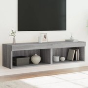 vidaXL Έπιπλα Τηλεόρασης με LED 2 τεμ. Γκρι Sonoma 60 x 30 x 30 εκ.