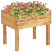 vidaXL Ζαρντινιέρα Υπερυψωμένη 50 x 40 x 45 εκ. από Μασίφ Ξύλο Ακακίας