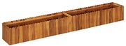 vidaXL Ζαρντινιέρα Υπερυψωμένη 200 x 30 x 25 εκ. Μασίφ Ξύλο Ακακίας