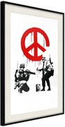 Αφίσα - Banksy: CND Soldiers I - 40x60 - Μαύρο - Με πασπαρτού