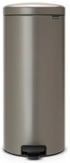 Brabantia 649057 Κάδος Απορριμμάτων 30L, Platinum