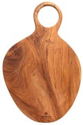 Ξύλινος δίσκος κοπής Belly teak 30 x 19 εκ.