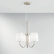 Φωτιστικό Οροφής Κρεμαστό I-Sally-3-NIK E14 150x50x64cm Nickel Luce Ambiente Design