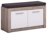 ΕΠΙΠΛΟ ΧΩΛ Astor Kom Grey Oak-Λευκή Λάκκα 93*35*55,5 11008566