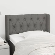 vidaXL Κεφαλάρι με Πτερύγια Σκούρο Γκρι 83x16x78/88 εκ. Υφασμάτινο