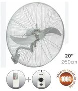 Ανεμιστήρας Τοίχου Βιομηχανικός 110W Λευκό Φ50 02-00195-1 Lineme-02-00195-1-Λευκό 02-00195-1