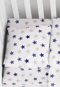 Μαξιλαροθήκη Φάκελος Βαμβακερή Bebe 35x45εκ. Star 102 Blue Dimcol