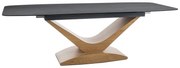 STÓŁ DOLCE CERAMIC JASNY SZARY PIETRA DI SAVOIA / DĄB 180(240)X95 DIOMMI-80-3628