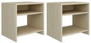 vidaXL Κομοδίνα 2 τεμ. Sonoma Δρυς 40 x 30 x 40 εκ. από Μοριοσανίδα