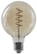 LED FILAMENT E27 DIM G95 AMBER SPIRAL 4W 1800K 230V AC 270LM RA80 ACA PALA954WWSDIMAM