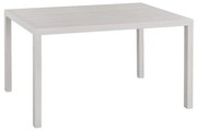 Τραπεζάκι SAHIRA Αλουμινίου Λευκό 140x80x75,5Υ εκ. 140x80x75.5 εκ.