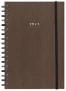Next ημερολόγιο 2025 fabric plus ημερήσιο σπιράλ καφέ 14x21εκ. τμχ.