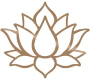 Διακοσμητικό Τοίχου Lotus Flower 891TNL1621 50x43cm Copper Wallity Metal