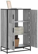 vidaXL Highboard Grey Sonoma Κατασκευασμένο ξύλο και μέταλλο