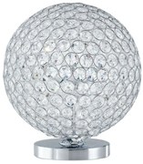 Φωτιστικό Επιτραπέζιο Planet I-PLANET/L 3xG9 Φ25cm 28cm Chrome Luce Ambiente Design Κρύσταλλο,Μέταλλο