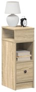 vidaXL Κομοδίνο με συρτάρι Sonoma Δρυς 25x31x66 εκ.