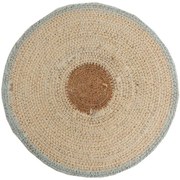 Σουπλά Saltillo 840025 22x22cm Natural-Blue Soulworks Seagrass
