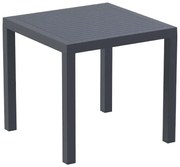 Τραπέζι πολυπροπυλένιου Ares 80x80 Ανθρακί