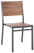 Καρέκλα SAGA C6063.02 Αλουμινίου Σκούρη Γκρί με Polywood 46x52x86Υεκ. 46x52x86 εκ.